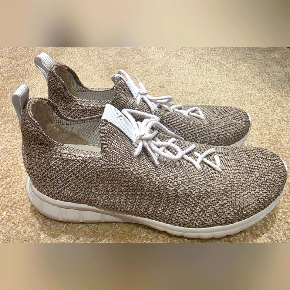 Nisolo Women's Athleisure Eco-Knit Sneaker In Grey Sz 8.5 - Picture 3 of 7